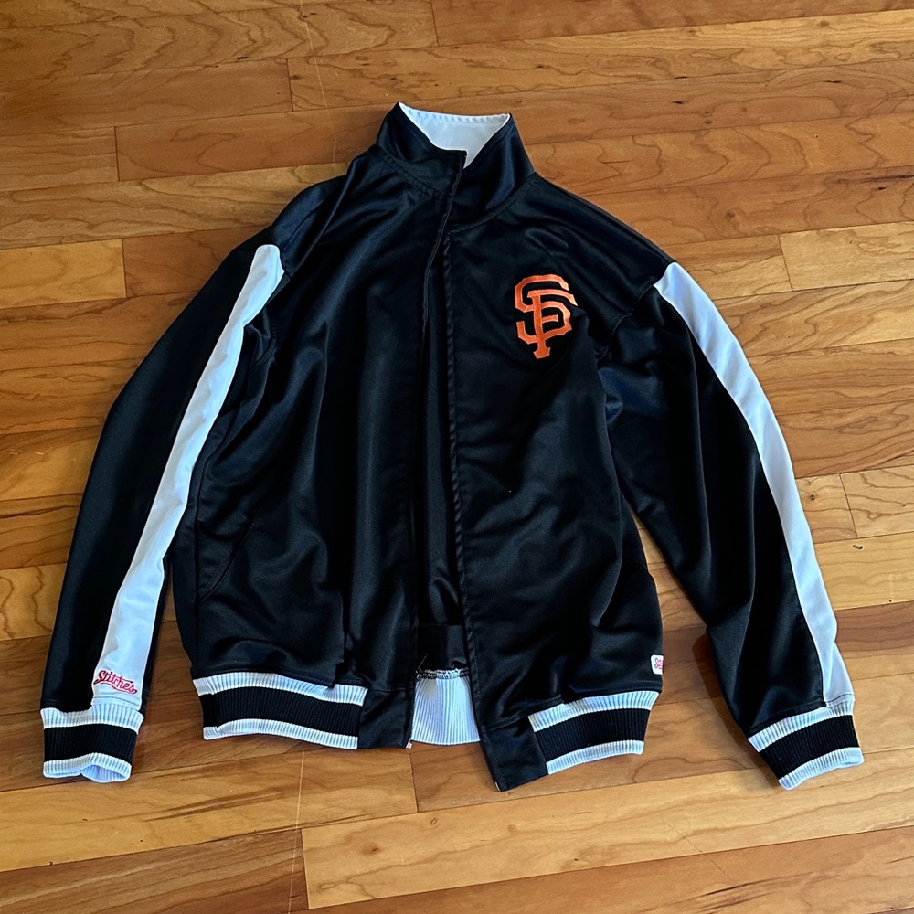 Stitches Black and White Men's Jacket